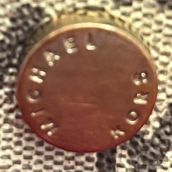 Michael Kors Dee Dee Brown And Creme Coated Canvas Leather Trim Bag - Picture 16 of 16